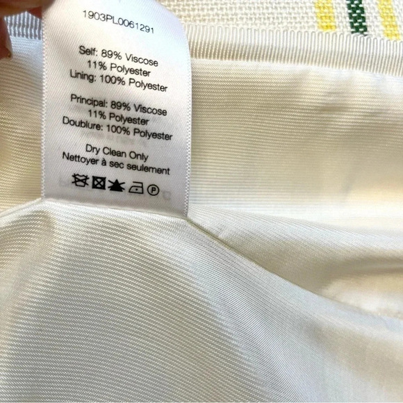 Veronica Beard schoolboy white yellow plaid jacket blazer size 2 - Picture 8 of 14